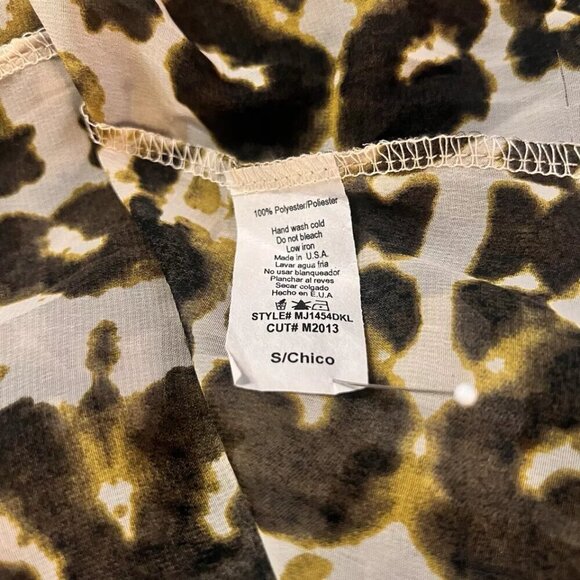 Karlie Duster Cardigan Kimono. Sz S Oversized. USA Bust 46". Animal Print. B86 - Picture 7 of 7